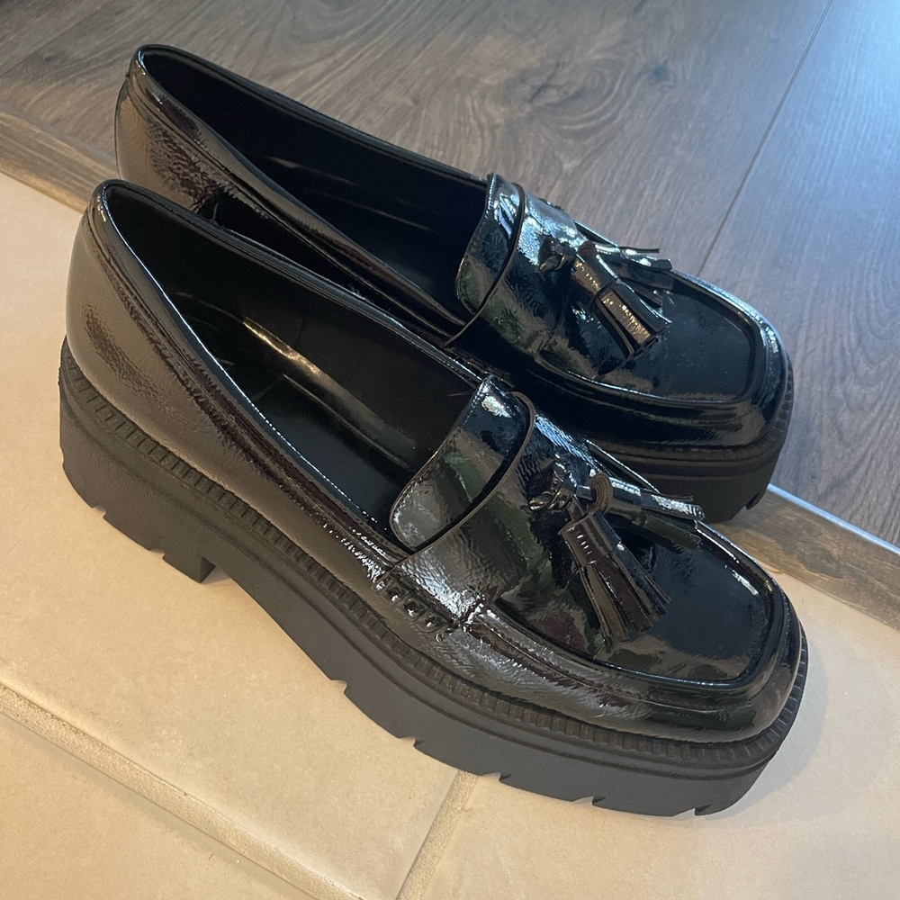 Zara Black Tassel Loafers - Picture 5 of 5